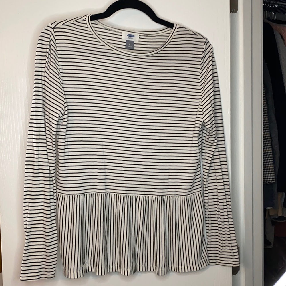 Old Navy long sleeve striped blouse